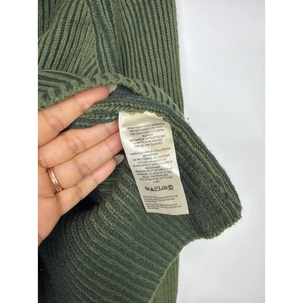 Free People Women's Green Greta Half Zip L